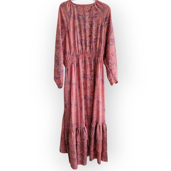 Anthropologie Boemo Paisley Maxi Dress 2X - Picture 3 of 6